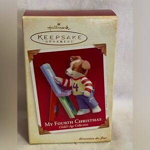 Vintage‎ Hallmark Keepsake Ornament My Fourth Christmas Child's Age Collection